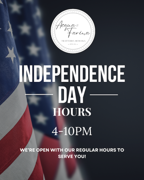 July 4th holiday hours announcement featuring Independence Day business hours and holiday schedule for customers.